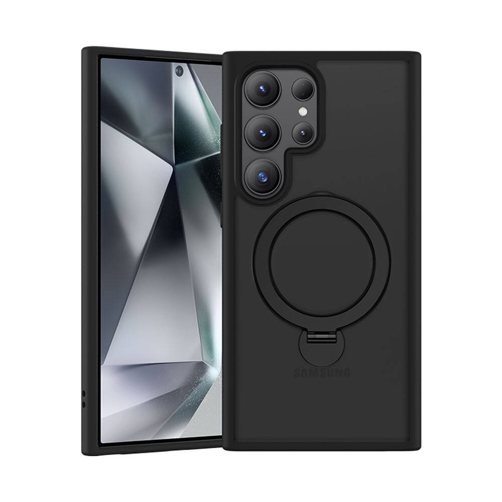 Benks Standlı Mist Protective Galaxy S24 Ultra M-safe Şarj Özellikli Telefon Kılıfı Benks Standlı Mist Protective Galaxy S24 Ultra M-safe Şarj Özellikli Telefon Kılıfı